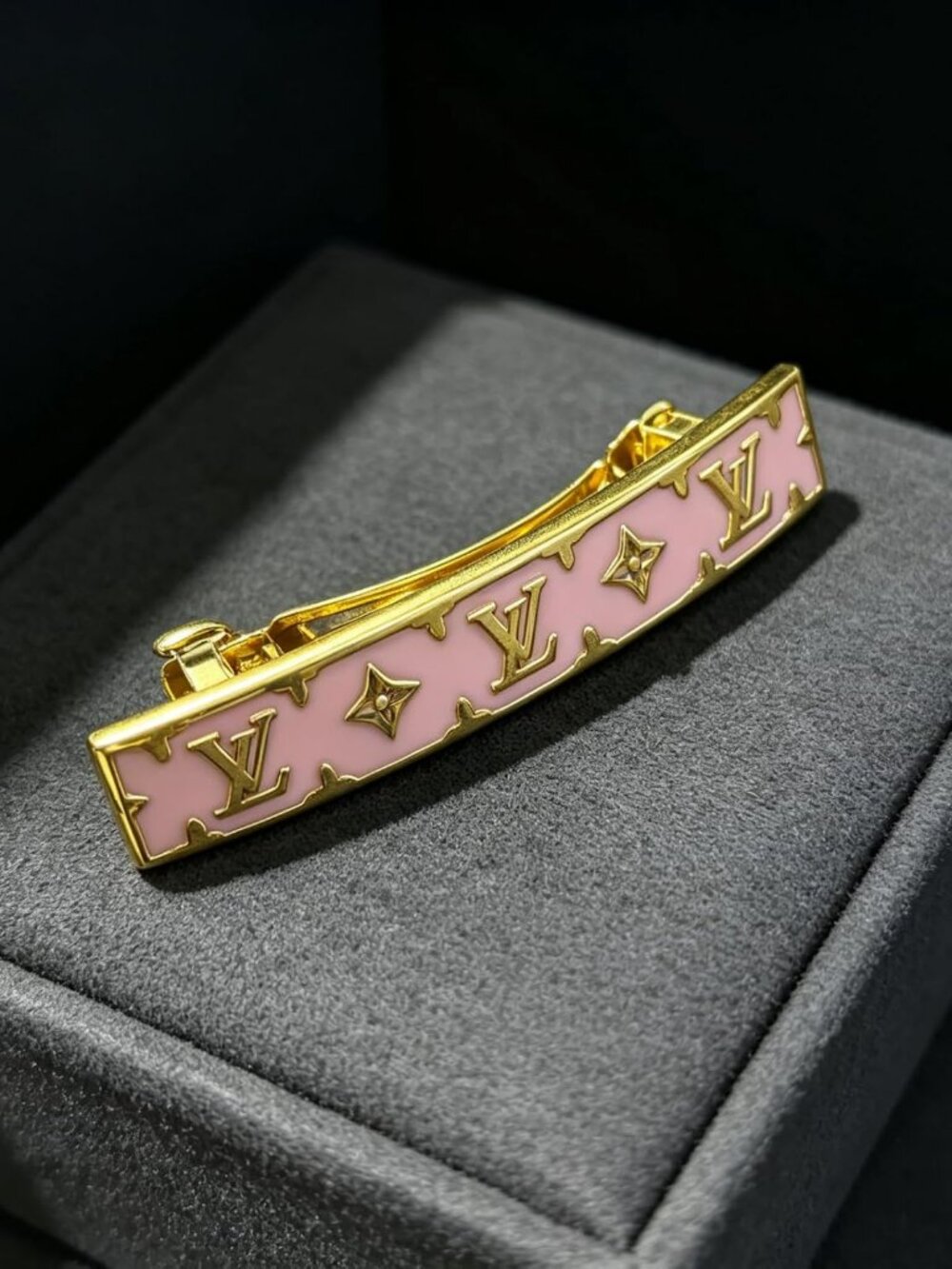 NEW! LUXURY VIBES Enamel LETTER BARETTE CLIP
